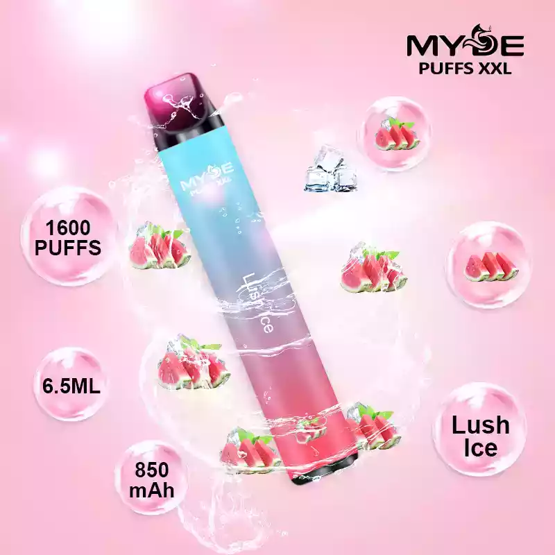 MYDE PUFFS XXL 1600 Puffs Disposable Vape – Long-Lasting Flavor with Ultimate Portability (7) MYDE PUFFS XXL 1600 Puffs Disposable Vape – Long-Lasting Flavor with Ultimate Portability (7)