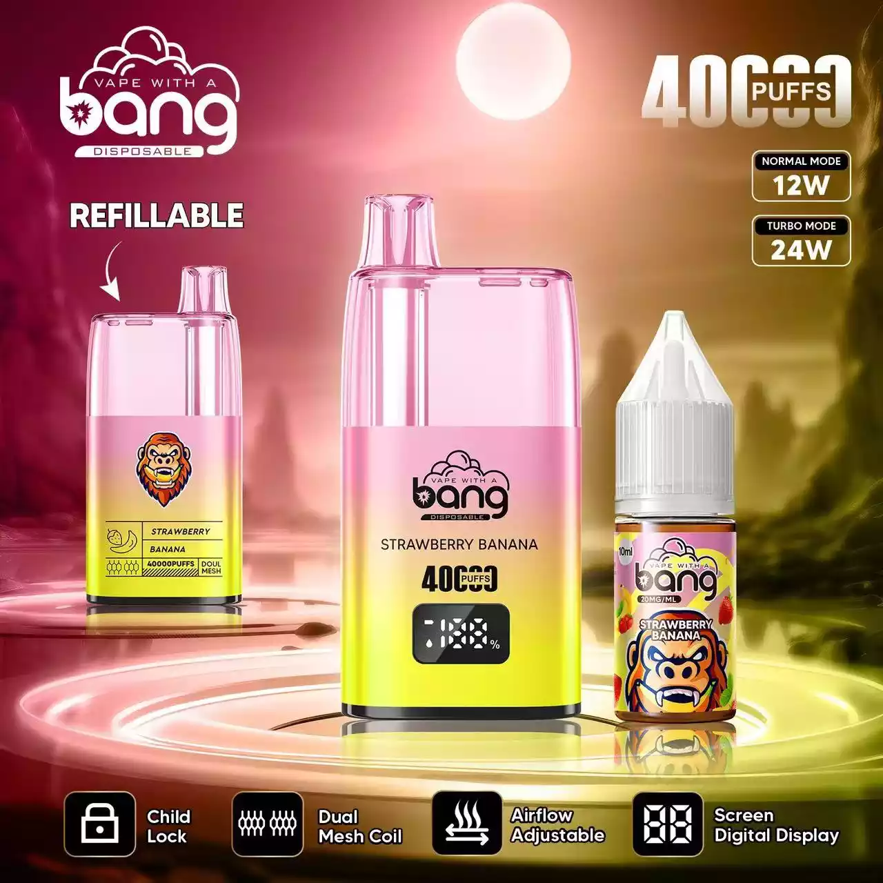 New Products BANG 40K B40S 0% 2% 3% 5% Nicotine 36ml Prefilled A Stellar Vaping Experience (10) New Products BANG 40K B40S 0% 2% 3% 5% Nicotine 36ml Prefilled A Stellar Vaping Experience (10)