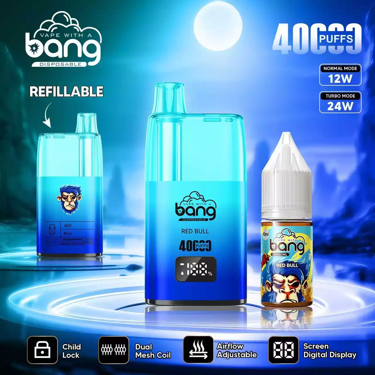 New Products BANG 40K B40S 0% 2% 3% 5% Nicotine 36ml Prefilled A Stellar Vaping Experience (5) New Products BANG 40K B40S 0% 2% 3% 5% Nicotine 36ml Prefilled A Stellar Vaping Experience (5)