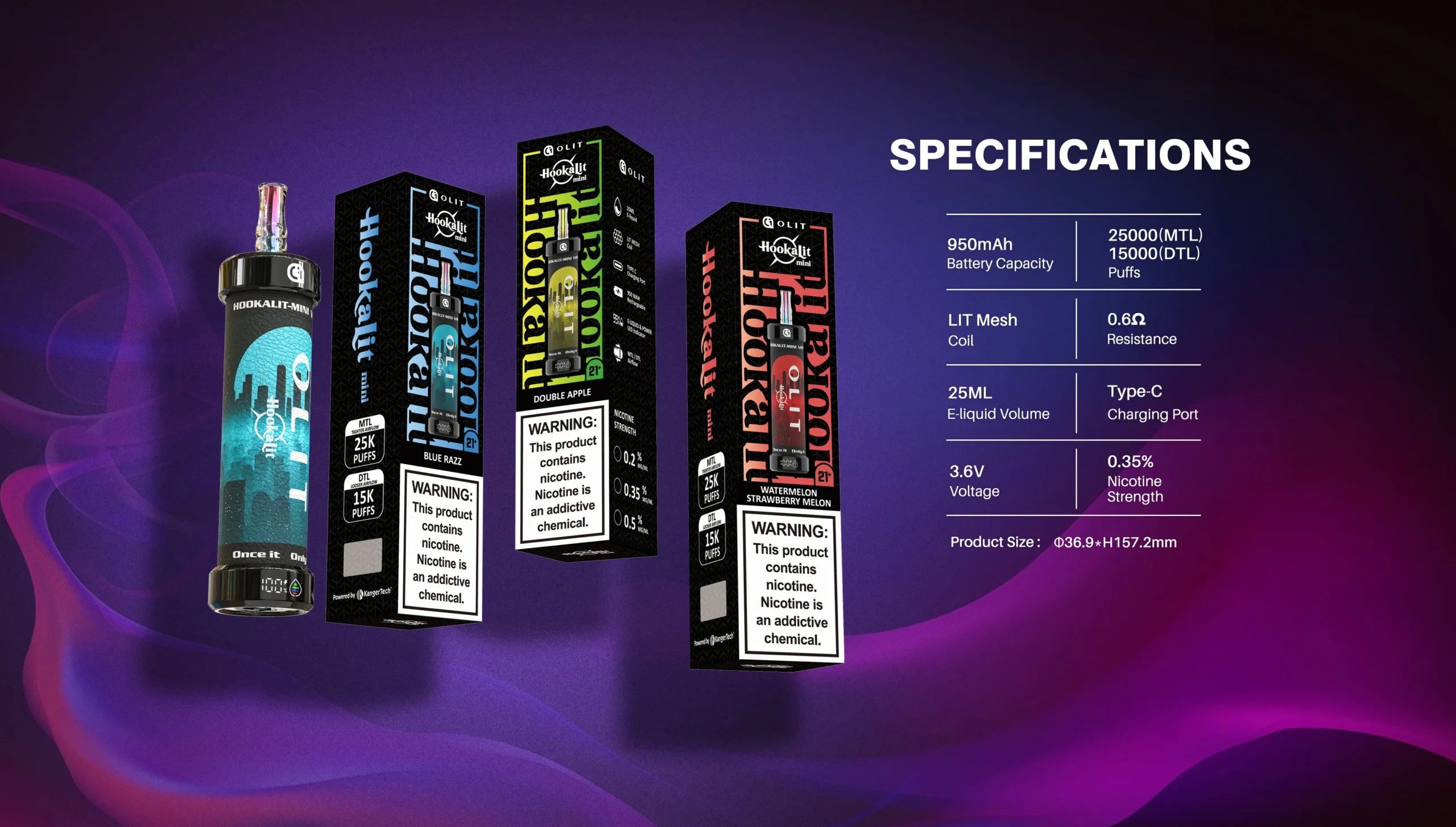 OLIT HOOKALIT Mini 25000 Puffs Disposable Vape – Next-Level Performance & Flavor (1) OLIT HOOKALIT Mini 25000 Puffs Disposable Vape – Next-Level Performance & Flavor (1)