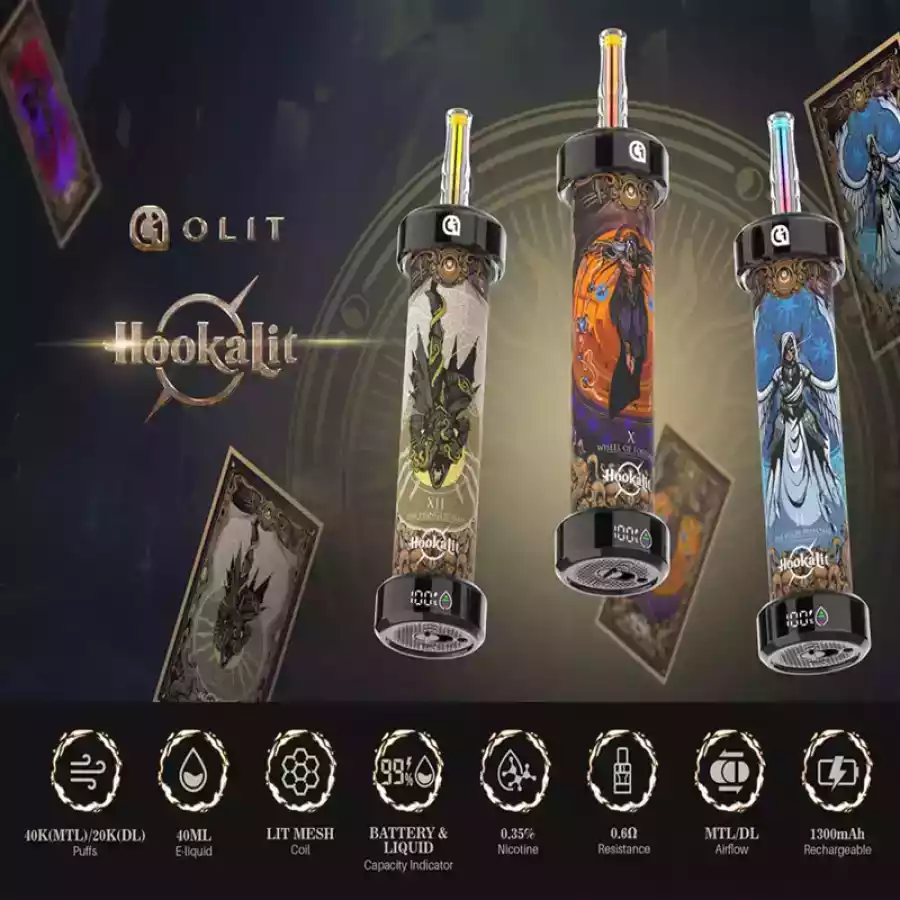 OLIT HOOKALT 40000 Puffs Disposable Vape 0.35% Nicotine with 40ml E-Liquid for Long-Lasting Flavor (10) OLIT HOOKALT 40000 Puffs Disposable Vape 0.35% Nicotine with 40ml E-Liquid for Long-Lasting Flavor (10)