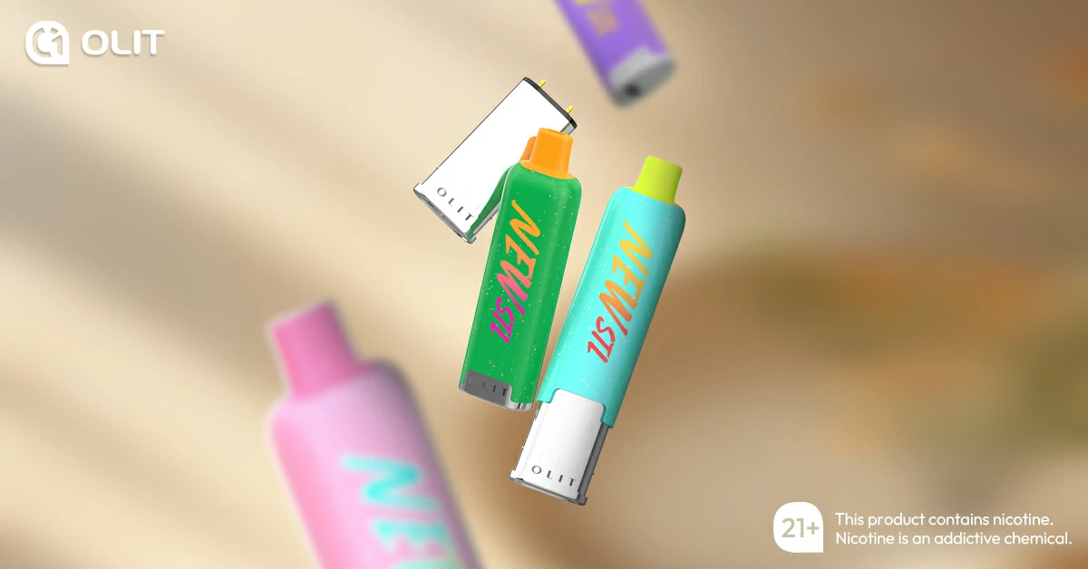 OLIT NEW STL 6000 Puffs Disposable Vape with Liquid and Mesh Coil Available in0.35% Nicotine (4) OLIT NEW STL 6000 Puffs Disposable Vape with Liquid and Mesh Coil Available in0.35% Nicotine (4)