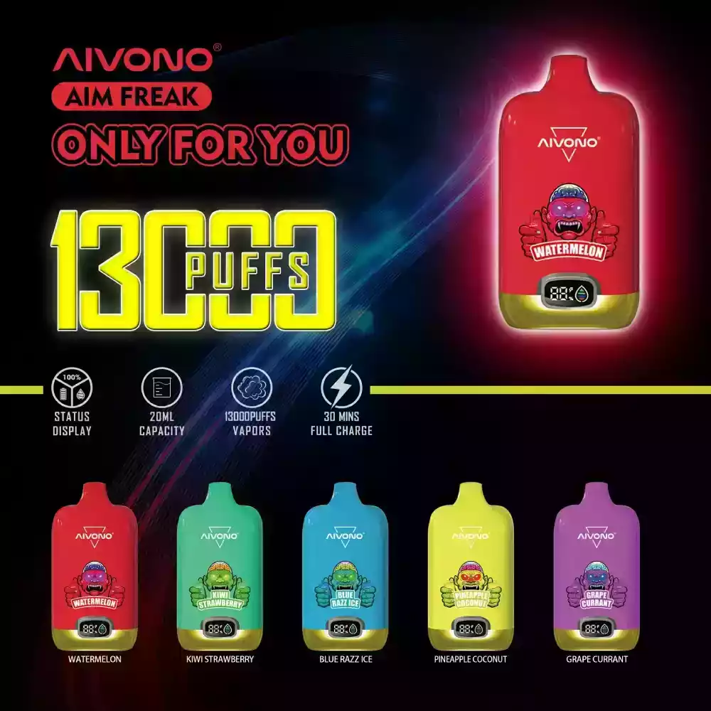 Premium AIVONO AIM FREAK 13000 Puffs Einweg Vape (4) Premium AIVONO AIM FREAK 13000 Puffs Einweg Vape (4)