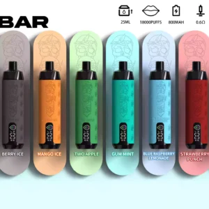 SFOG Face Bar 18000 Puffs Vape 0% 5% Nicotine with Mesh Coil for Superior Vapor