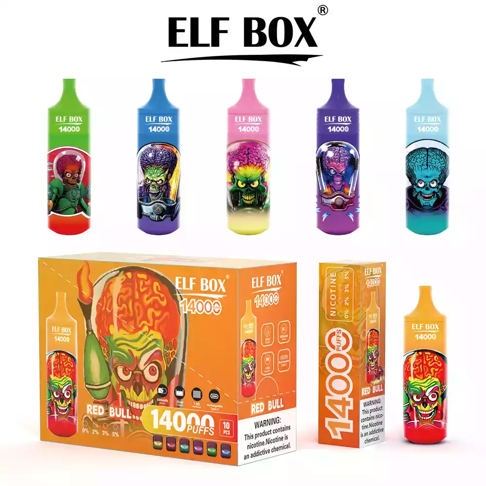 Titel ELF BOX RGB 14000 Puffs Vapeador Desechable0% 2% 3% 5% NicotineLatest Bolígrafo Vapeador Desechable (5) Titel ELF BOX RGB 14000 Puffs Vapeador Desechable0% 2% 3% 5% NicotineLatest Bolígrafo Vapeador Desechable (5)