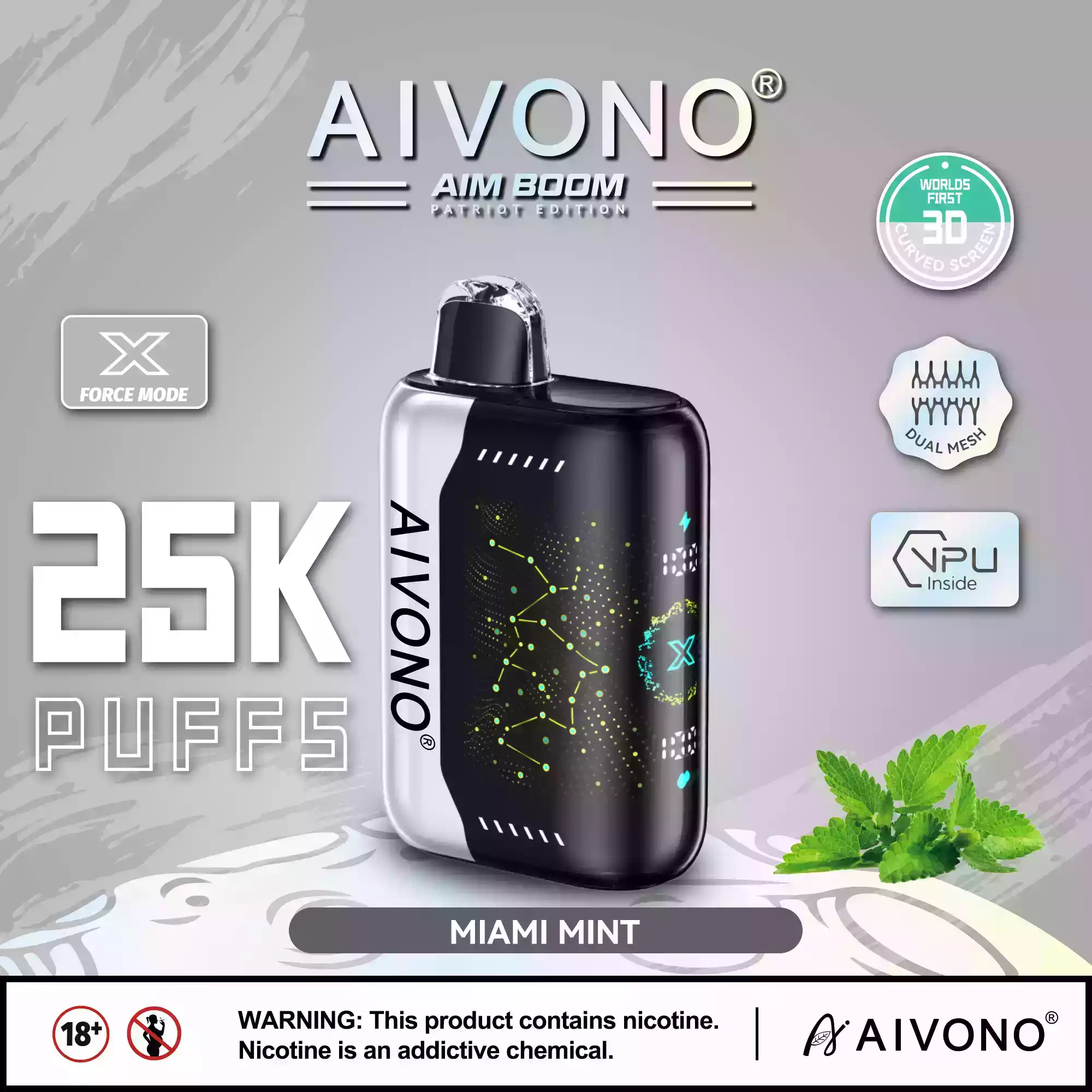 Top-Rated AIVONO AIM BOOM 25000 Puffs Einweg-Vape mit 28ml vorgefülltem Liquid und Mesh Coil (10) (2) Top-Rated AIVONO AIM BOOM 25000 Puffs Einweg-Vape mit 28ml vorgefülltem Liquid und Mesh Coil (10) (2)