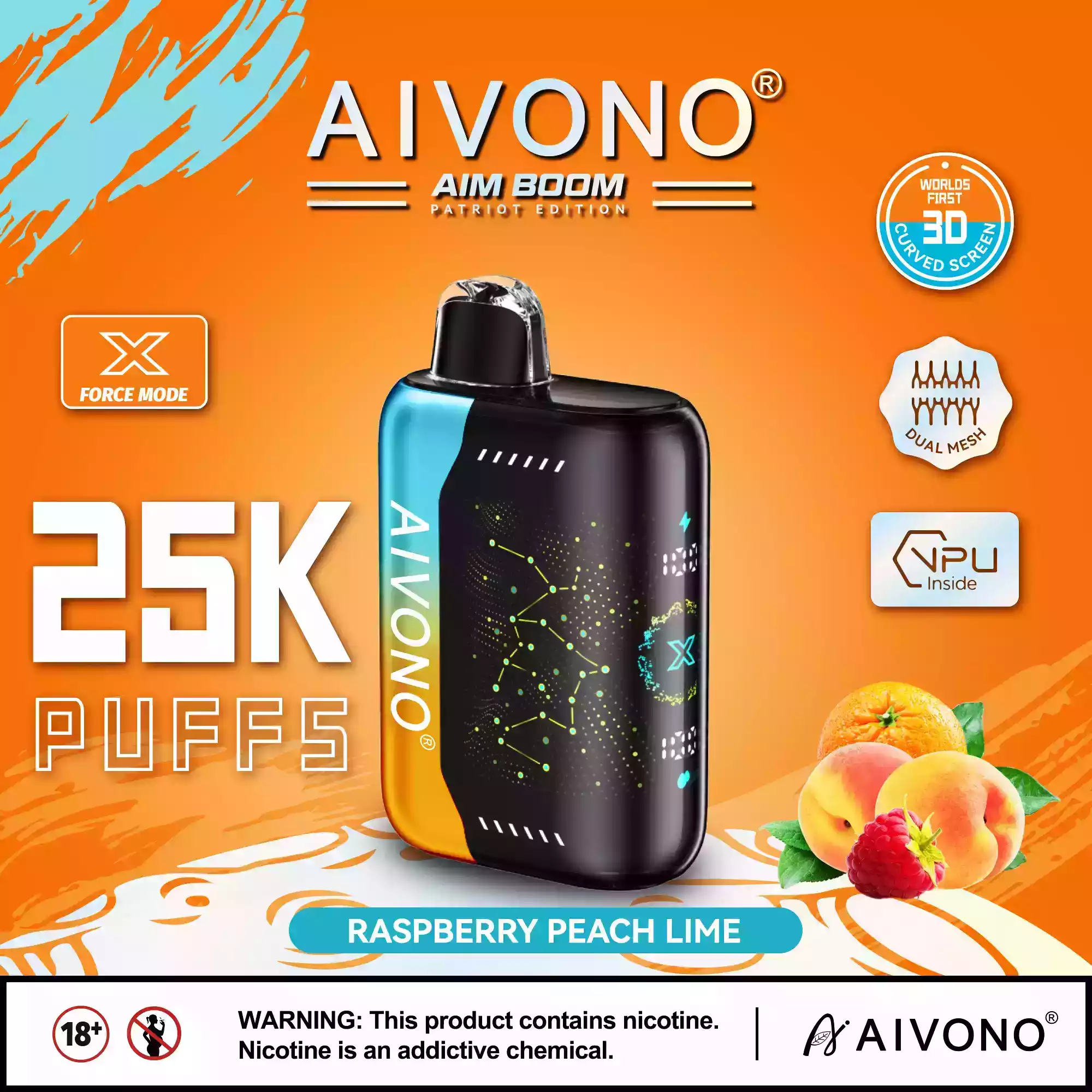 Top-Rated AIVONO AIM BOOM 25000 Puffs Einweg-Vape mit 28ml vorgefülltem Liquid und Mesh Coil (2) (2) Top-Rated AIVONO AIM BOOM 25000 Puffs Einweg-Vape mit 28ml vorgefülltem Liquid und Mesh Coil (2) (2)