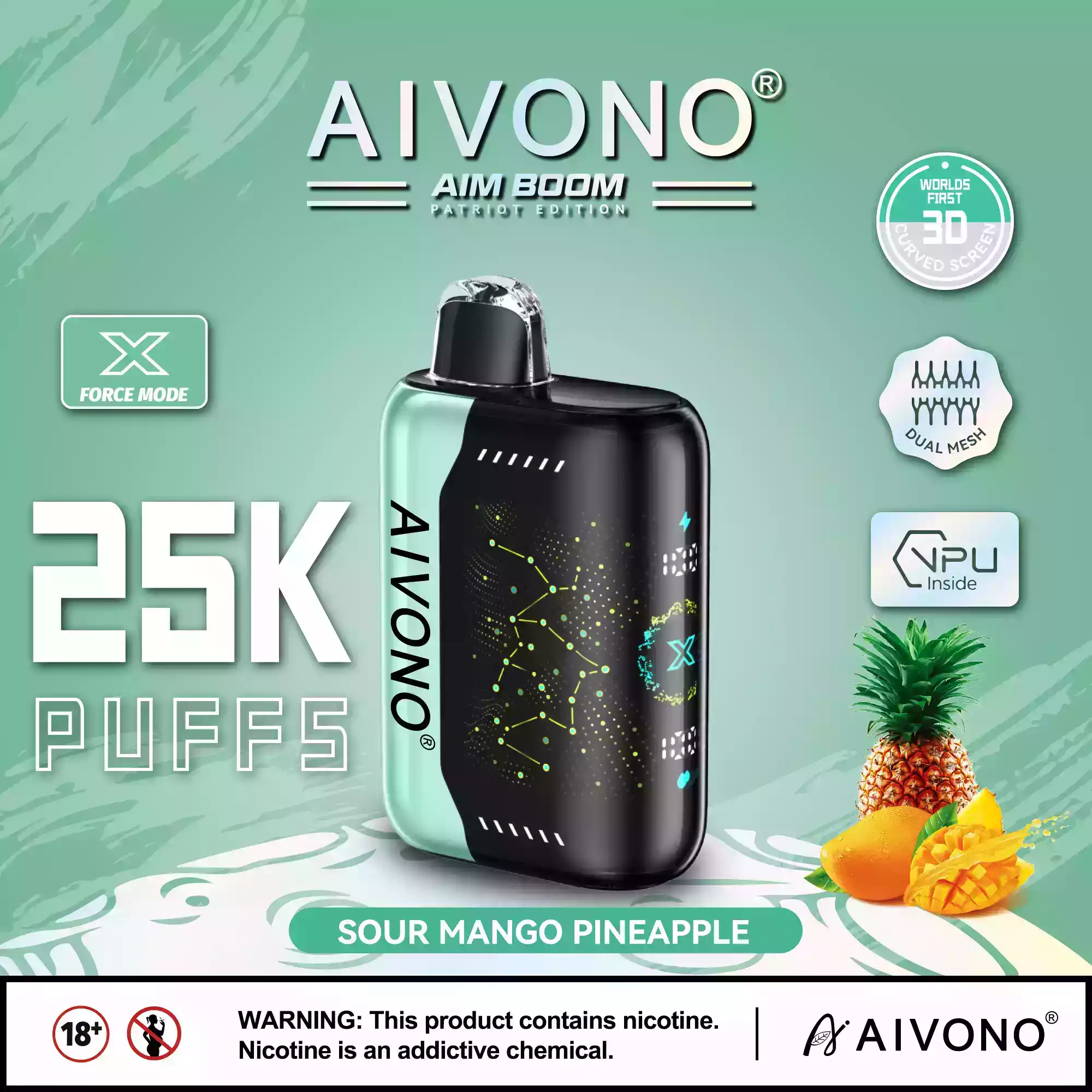 Top-Rated AIVONO AIM BOOM 25000 Puffs Einweg-Vape mit 28ml vorgefülltem Liquid und Mesh Coil (6) (2) Top-Rated AIVONO AIM BOOM 25000 Puffs Einweg-Vape mit 28ml vorgefülltem Liquid und Mesh Coil (6) (2)