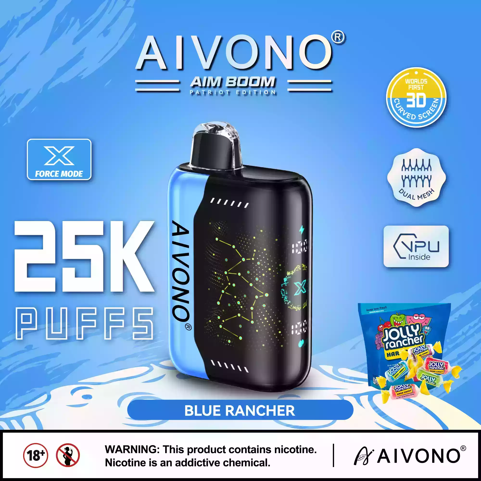 Top-Rated AIVONO AIM BOOM 25000 Puffs Einweg-Vape mit 28ml vorgefülltem Liquid und Mesh Coil (8) (2) Top-Rated AIVONO AIM BOOM 25000 Puffs Einweg-Vape mit 28ml vorgefülltem Liquid und Mesh Coil (8) (2)