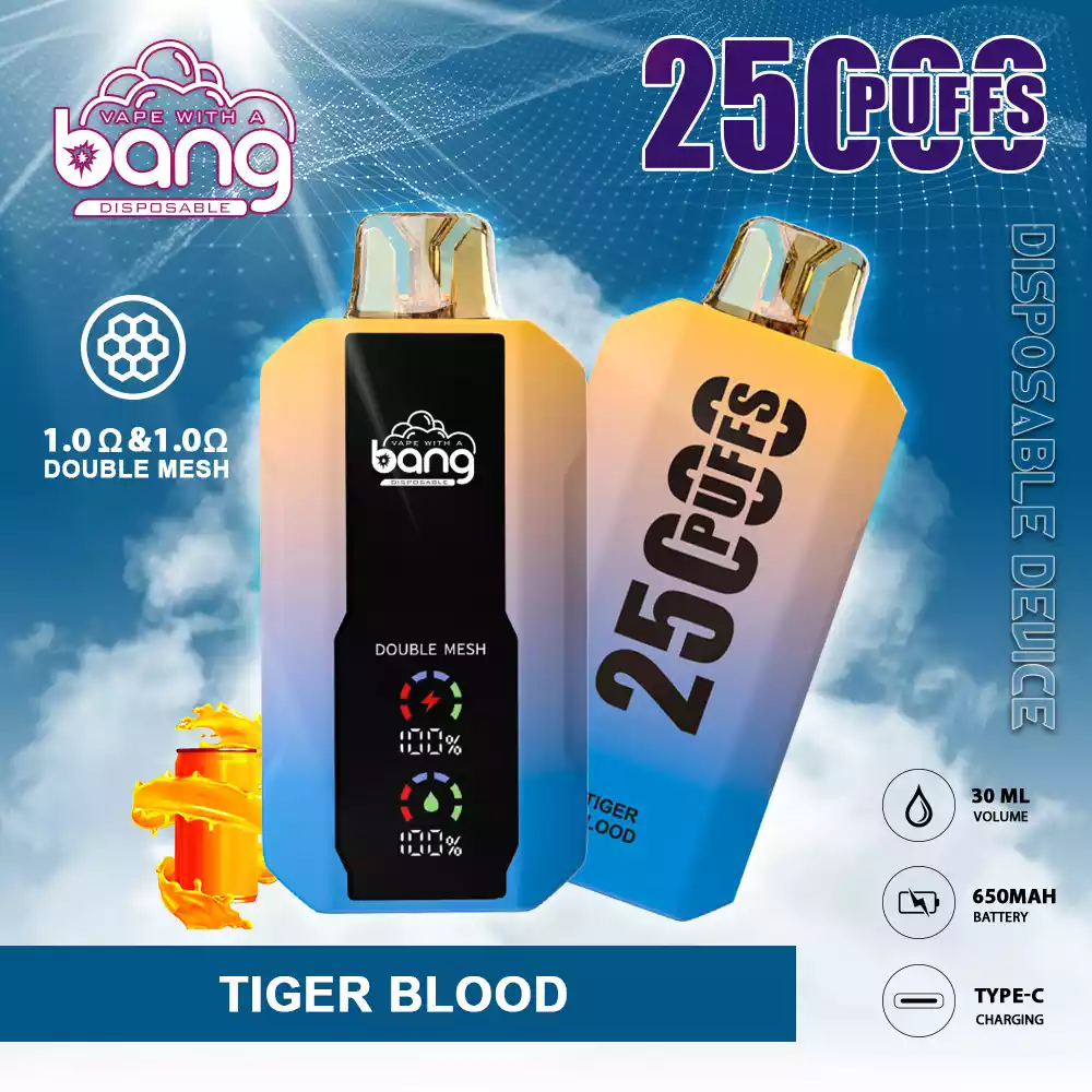 Top Seller Bang 25000 Puffs Wholesale Disposable Vape with 30ml Prefilled Liquid and Mesh Coil (1) Top Seller Bang 25000 Puffs Wholesale Disposable Vape with 30ml Prefilled Liquid and Mesh Coil (1)