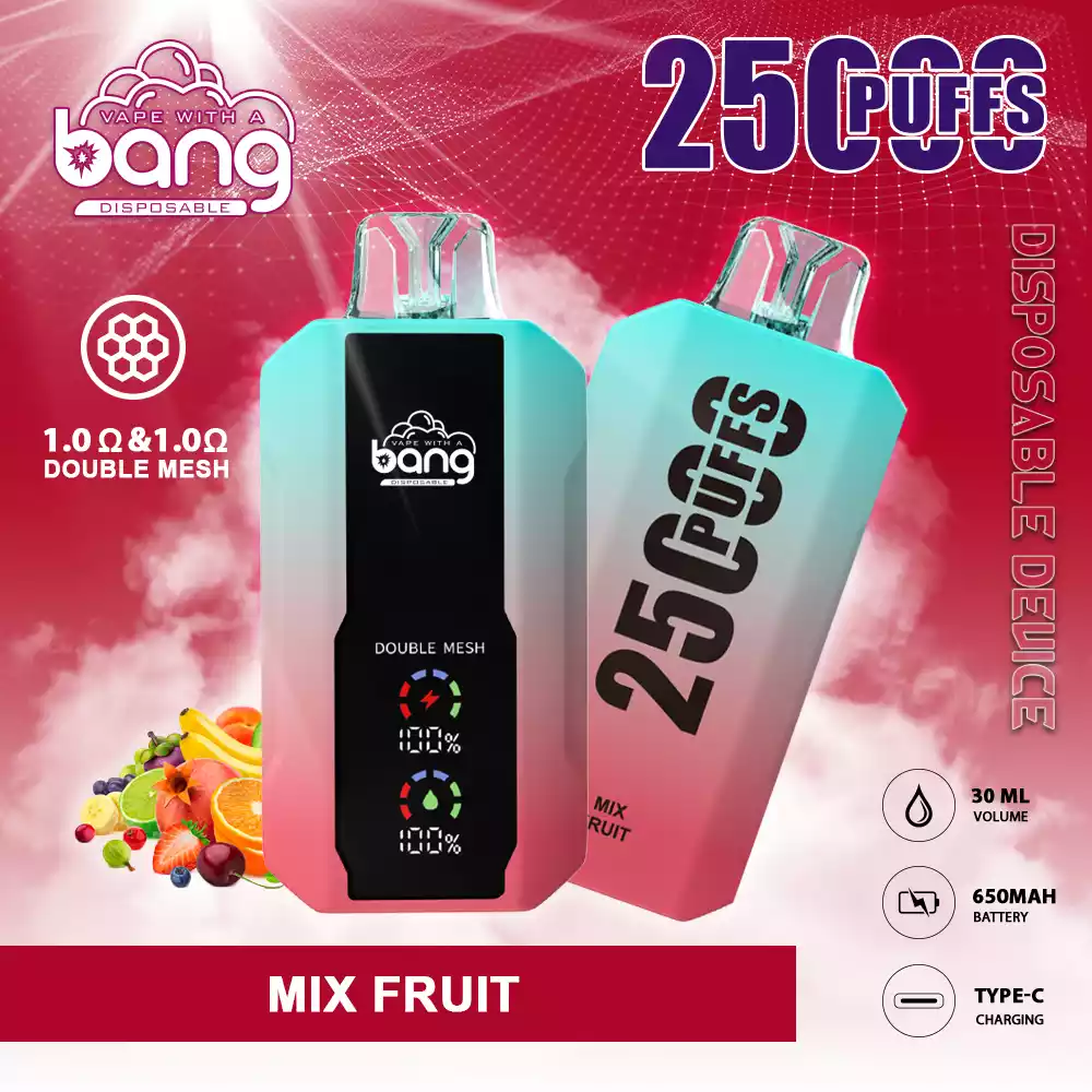 Top Seller Bang 25000 Puffs Wholesale Disposable Vape with 30ml Prefilled Liquid and Mesh Coil (10) Top Seller Bang 25000 Puffs Wholesale Disposable Vape with 30ml Prefilled Liquid and Mesh Coil (10)