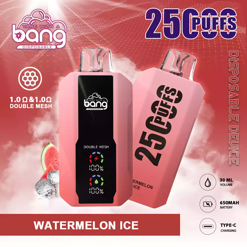 Top Seller Bang 25000 Puffs Wholesale Disposable Vape with 30ml Prefilled Liquid and Mesh Coil (5) Top Seller Bang 25000 Puffs Wholesale Disposable Vape with 30ml Prefilled Liquid and Mesh Coil (5)