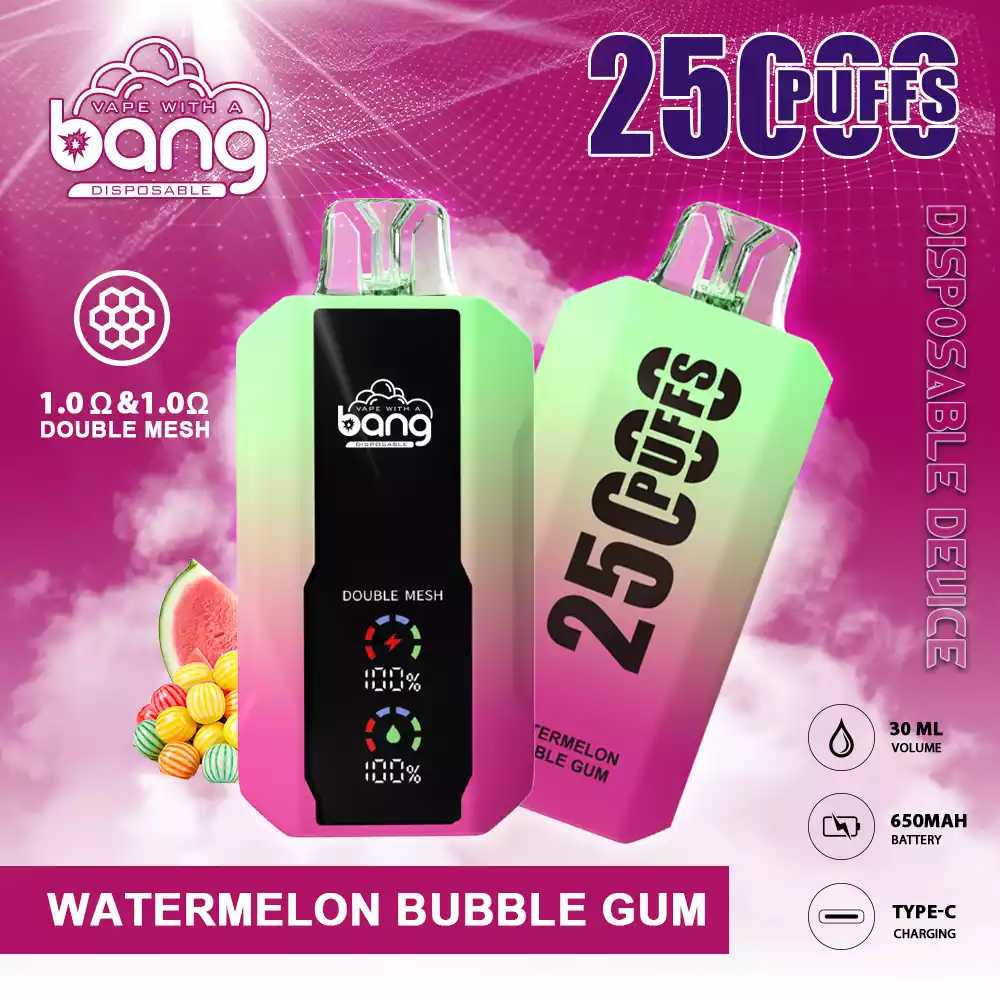 Top Seller Bang 25000 Puffs Wholesale Disposable Vape with 30ml Prefilled Liquid and Mesh Coil (6) Top Seller Bang 25000 Puffs Wholesale Disposable Vape with 30ml Prefilled Liquid and Mesh Coil (6)
