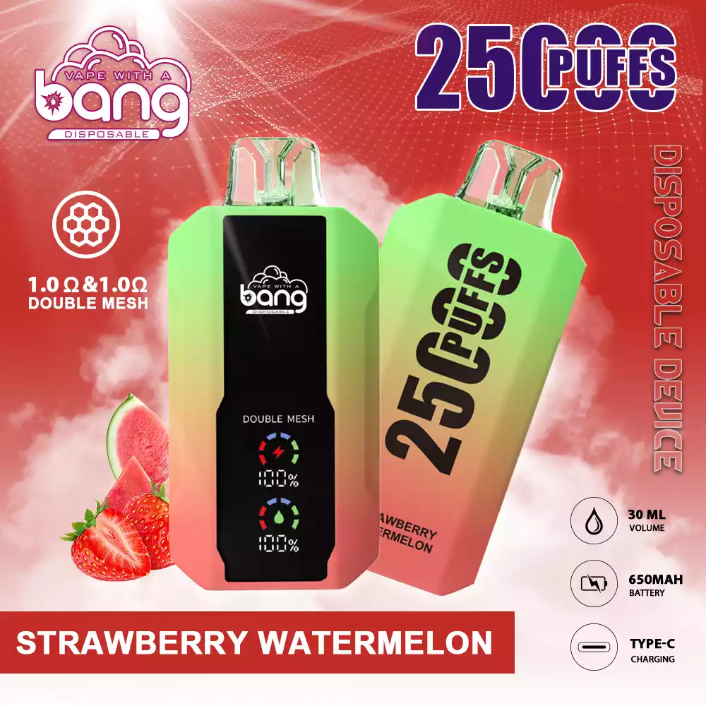 Top Seller Bang 25000 Puffs Wholesale Disposable Vape with 30ml Prefilled Liquid and Mesh Coil (9) Top Seller Bang 25000 Puffs Wholesale Disposable Vape with 30ml Prefilled Liquid and Mesh Coil (9)