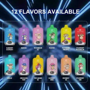 UZY Bang Digital 15000 Puffs 0% 2% 3% 5% Nicotine Latest Original Disposable Vape Pen