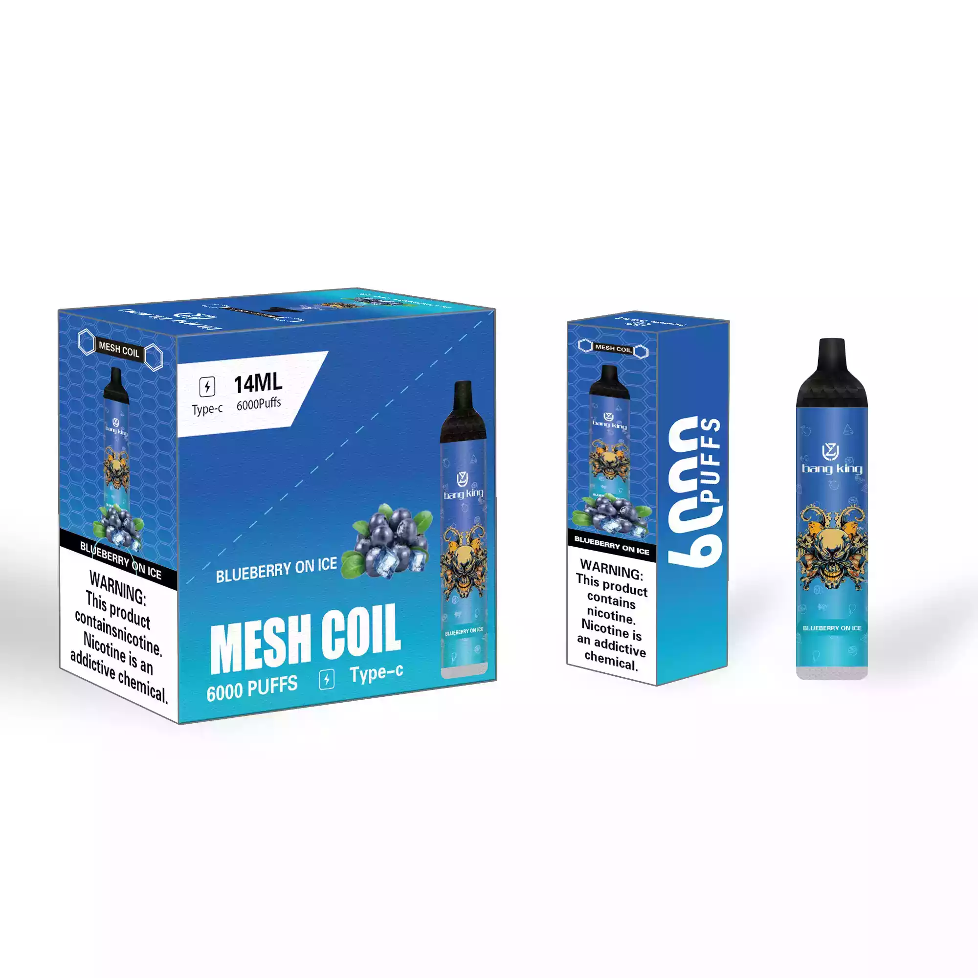 UZY Bang King 6000 Puffs 0% 2% 3% Nicotine Latest Original Disposable Vape Pen (8) UZY Bang King 6000 Puffs 0% 2% 3% Nicotine Latest Original Disposable Vape Pen (8)
