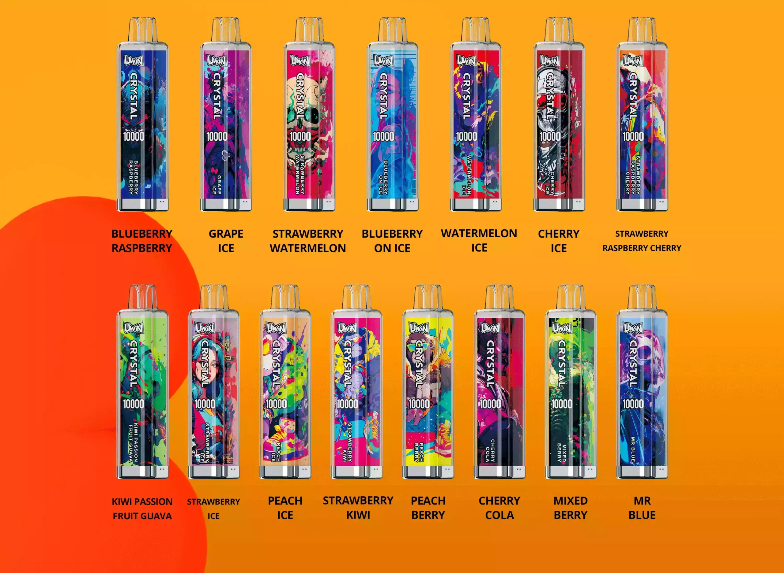 Uwin CRYSTAL 10000 Puffs – Premium Disposable Vape with 5% Nicotine (16) Uwin CRYSTAL 10000 Puffs – Premium Disposable Vape with 5% Nicotine (16)
