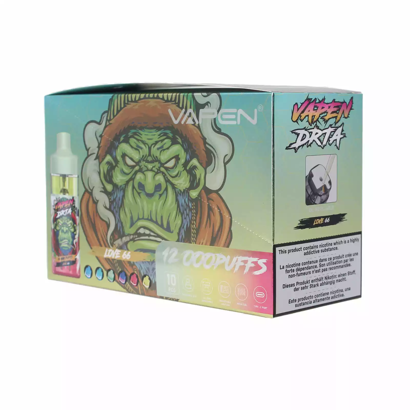 VAPEN TITAN 10000 PUFFS Single-Use E-Cigarette with Refillable E-Liquid Design (1) VAPEN TITAN 10000 PUFFS Single-Use E-Cigarette with Refillable E-Liquid Design (1)