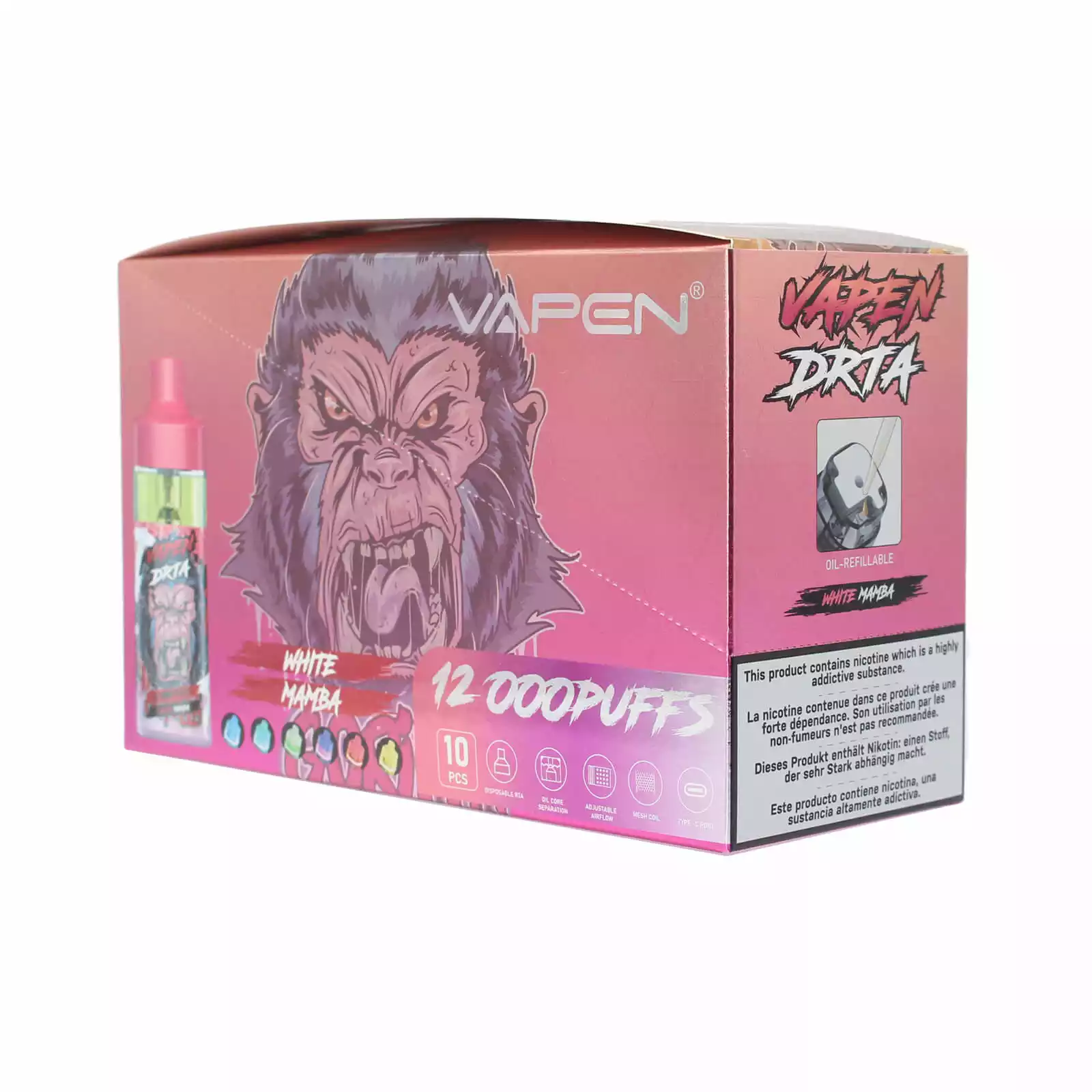 VAPEN TITAN 10000 PUFFS Single-Use E-Cigarette with Refillable E-Liquid Design (2) VAPEN TITAN 10000 PUFFS Single-Use E-Cigarette with Refillable E-Liquid Design (2)