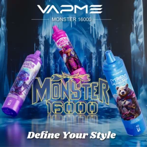 VAPME MONSTER 16000 Puffs 2%, 5% Nicotine, Mesh Coil Disposable Vape Pen