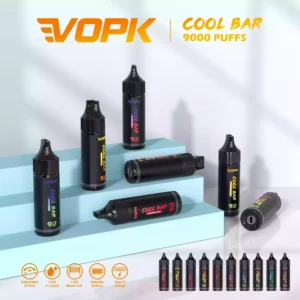 VOPK COOL BAR 9000 Puffs Disposable Vape with 15ml Prefilled Liquid and Air Conditioning Feature