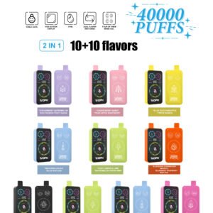 VOPK ULTRA 40000 Puffs double flavor LCD Display, Mesh Coil Disposable Vape Pen