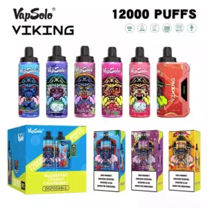 Vapsolo 12000 Puffs Single-Use E-Cigarette with LCD Display and Adjustable Airflow