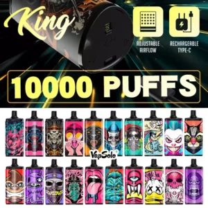 Vapsolo King 10000 Puffs Disposable Vape – Adjustable Airflow & Premium Mesh Coil