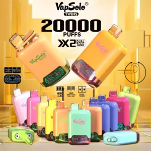 Vapsolo TWINS 20000 Puffs Disposable Vape – Dual Flavor, High Performance & Rechargeable