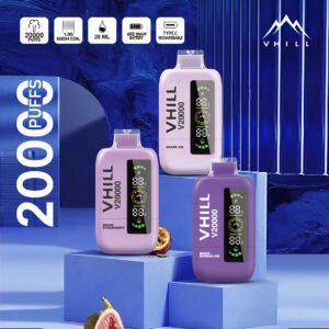 Vhill 20000 boccate Tre serbatoi, display LCD, bobina a rete Penna da svapo usa e getta