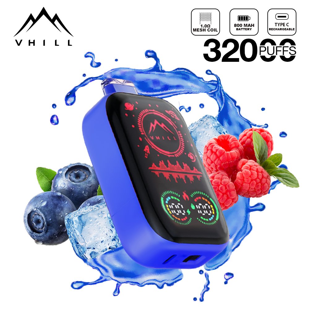 Vhill FULL SCREEN 32000 Puffs Three Tanks, LCD Display, Mesh Coil Disposable Vape Pen (3) Vhill FULL SCREEN 32000 Puffs Three Tanks, LCD Display, Mesh Coil Disposable Vape Pen (3)