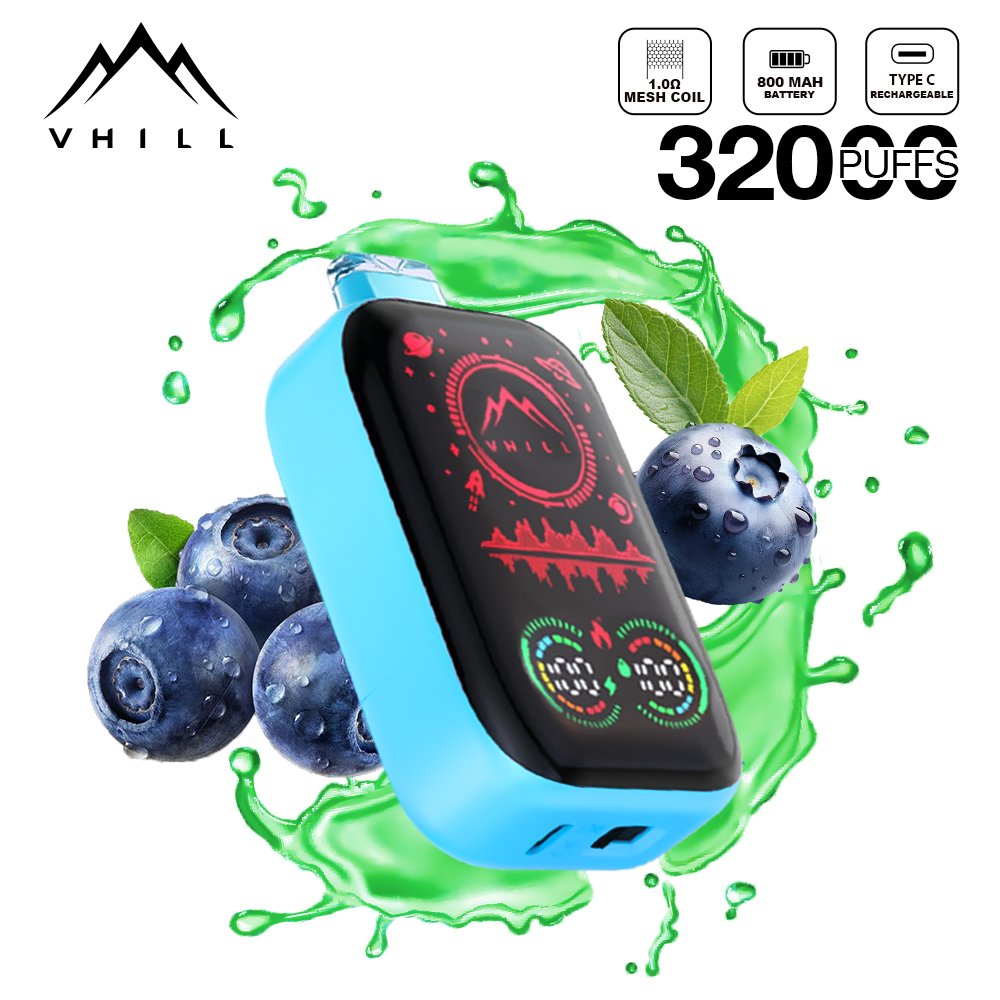 Vhill FULL SCREEN 32000 Puffs Three Tanks, LCD Display, Mesh Coil Disposable Vape Pen (7) Vhill FULL SCREEN 32000 Puffs Three Tanks, LCD Display, Mesh Coil Disposable Vape Pen (7)
