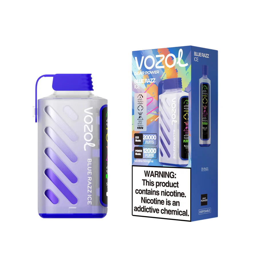 Vozol Gear Power 20K Puffs Three Tanks, LCD Display, Mesh Coil Disposable Vape Pen (1) Vozol Gear Power 20K Puffs Three Tanks, LCD Display, Mesh Coil Disposable Vape Pen (1)