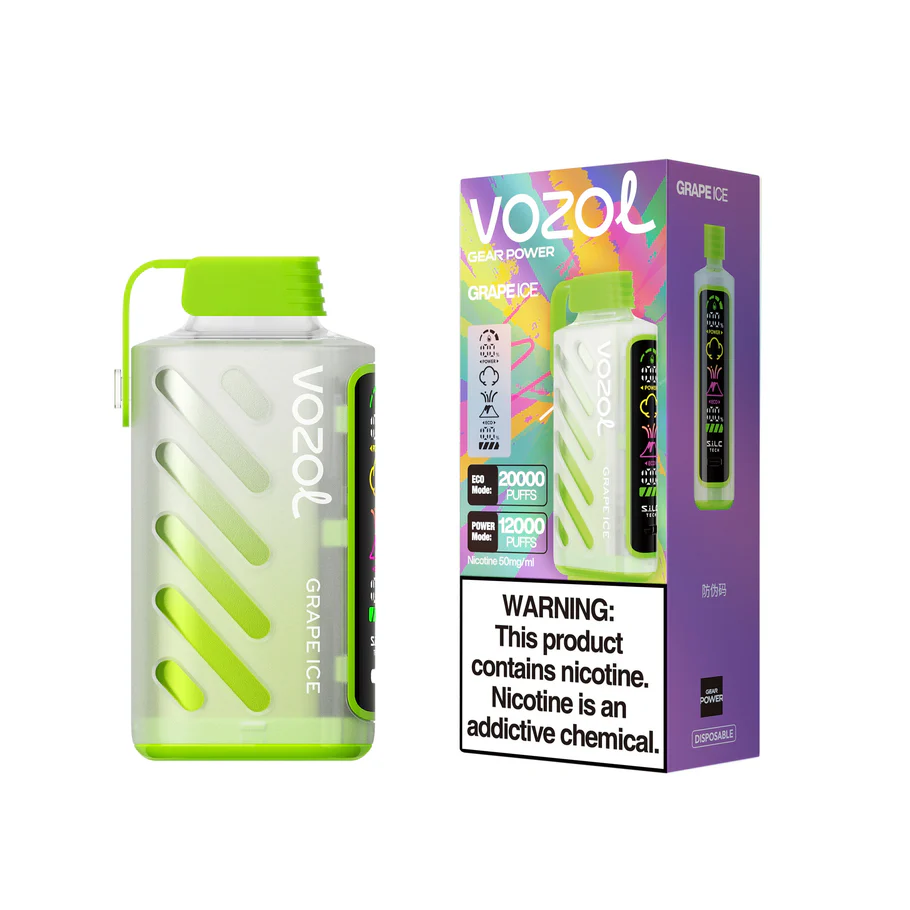 Vozol Gear Power 20K Puffs Three Tanks, LCD Display, Mesh Coil Disposable Vape Pen (3) Vozol Gear Power 20K Puffs Three Tanks, LCD Display, Mesh Coil Disposable Vape Pen (3)