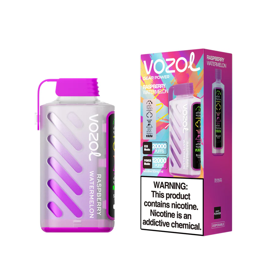 Vozol Gear Power 20K Puffs Three Tanks, LCD Display, Mesh Coil Disposable Vape Pen (4) Vozol Gear Power 20K Puffs Three Tanks, LCD Display, Mesh Coil Disposable Vape Pen (4)