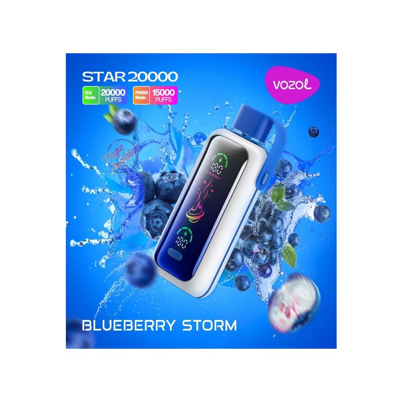 Vozol Star 20000 Puffs LCD Display, Mesh Coil Disposable Vape Pen (7) Vozol Star 20000 Puffs LCD Display, Mesh Coil Disposable Vape Pen (7)