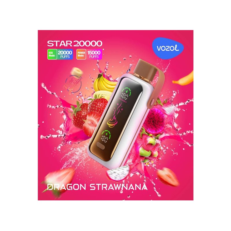 Vozol Star 20000 Puffs LCD Display, Mesh Coil Disposable Vape Pen (9) Vozol Star 20000 Puffs LCD Display, Mesh Coil Disposable Vape Pen (9)