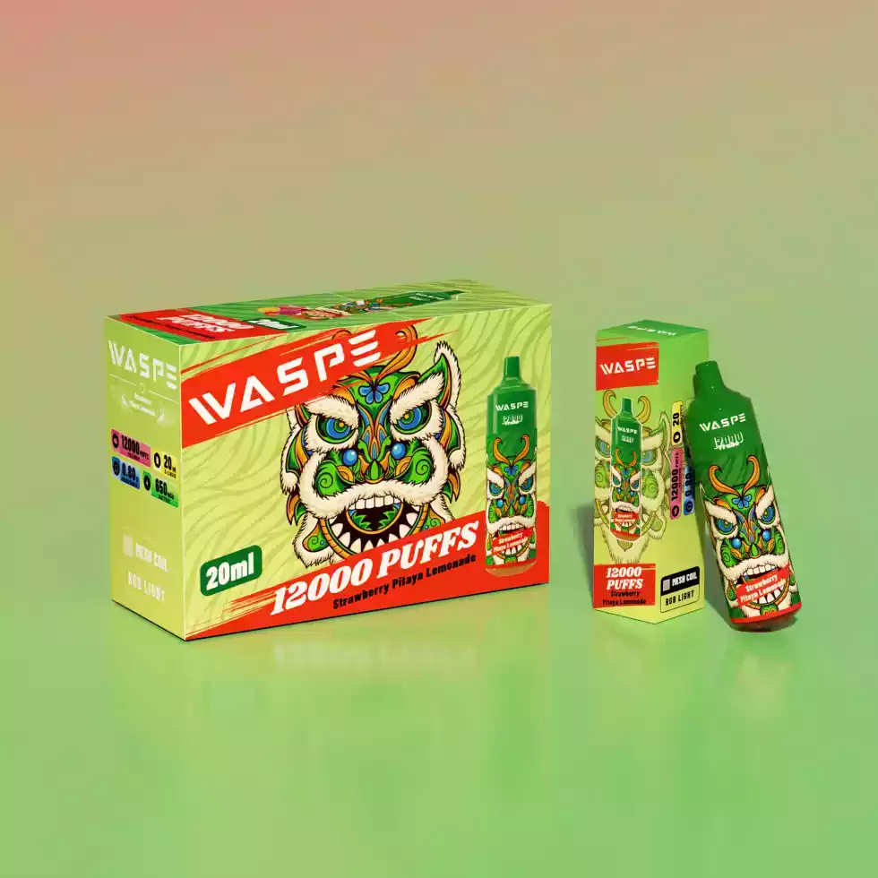 WASPE 12000 Puffs Disposable Vape with Cool Colored Lights and Mesh Coil (16) WASPE 12000 Puffs Disposable Vape with Cool Colored Lights and Mesh Coil (16)
