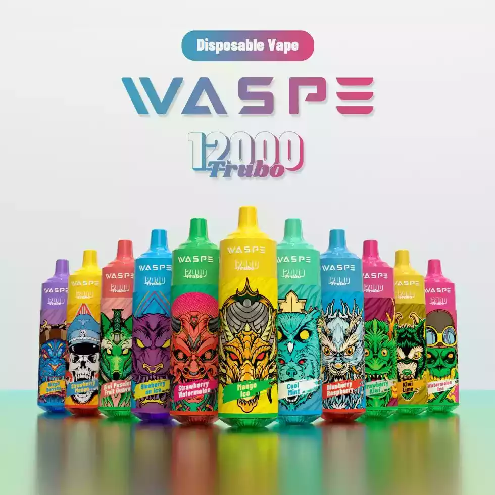 WASPE 12000 Puffs Disposable Vape with Cool Colored Lights and Mesh Coil (2) WASPE 12000 Puffs Disposable Vape with Cool Colored Lights and Mesh Coil (2)