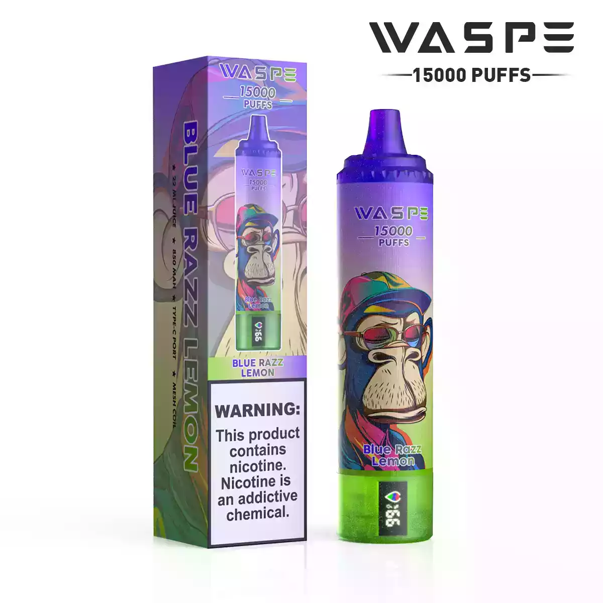WASPE 15000 Puffs Digital Box Disposable Vape with LCD Display (19) WASPE 15000 Puffs Digital Box Disposable Vape with LCD Display (19)