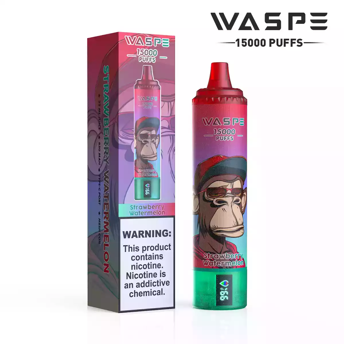 WASPE 15000 Puffs Digital Box Disposable Vape with LCD Display (32) WASPE 15000 Puffs Digital Box Disposable Vape with LCD Display (32)