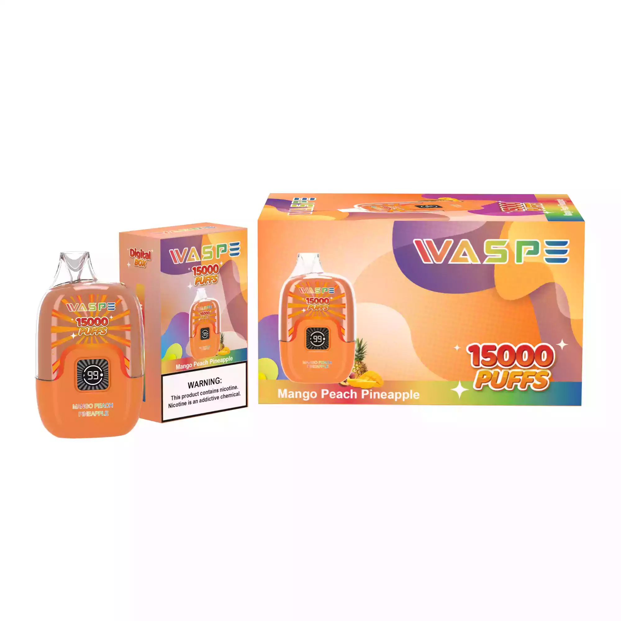 WASPE 15000 Puffs Digital Box Disposable Vape with LED Display (10) WASPE 15000 Puffs Digital Box Disposable Vape with LED Display (10)