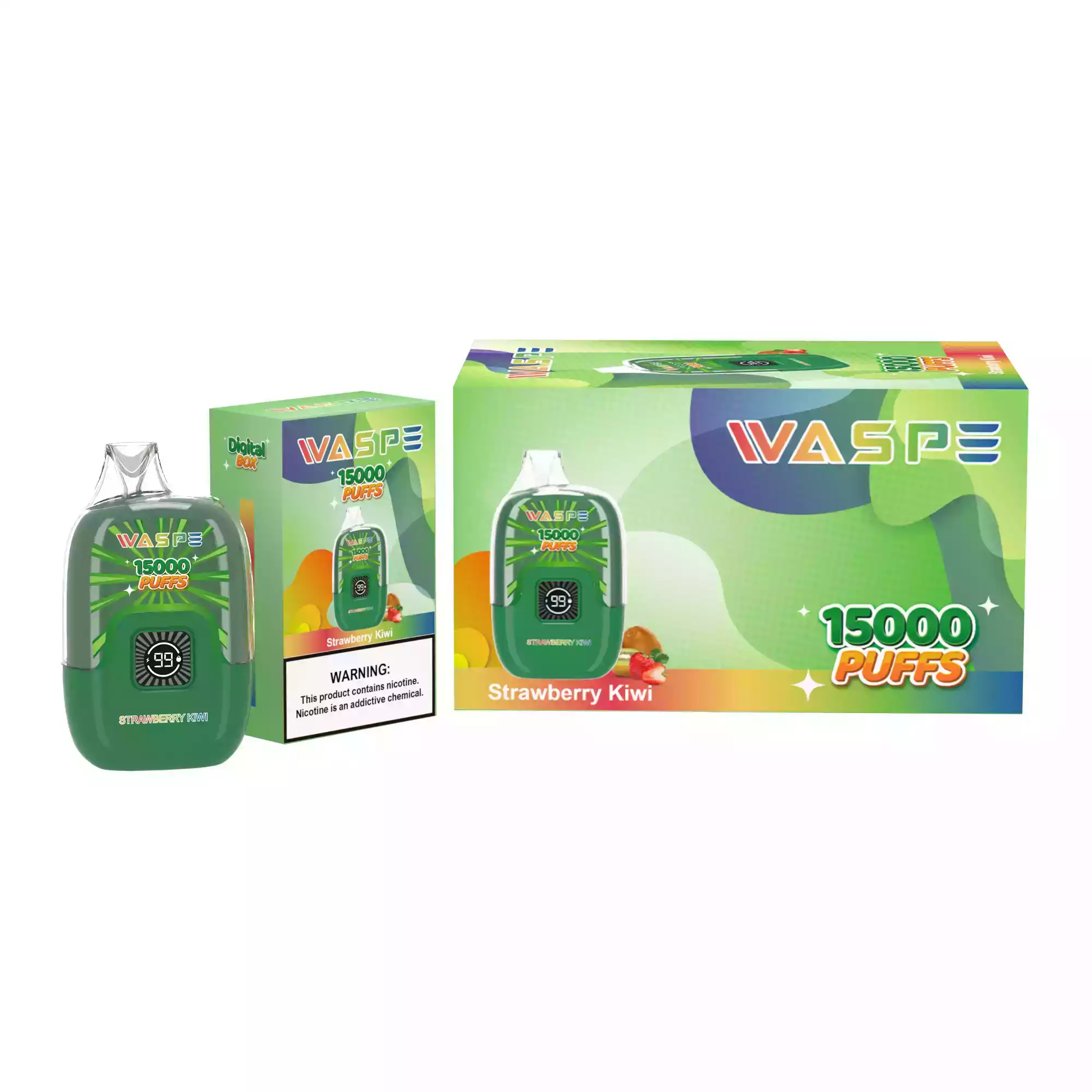 WASPE 15000 Puffs Digital Box Disposable Vape with LED Display (13) WASPE 15000 Puffs Digital Box Disposable Vape with LED Display (13)