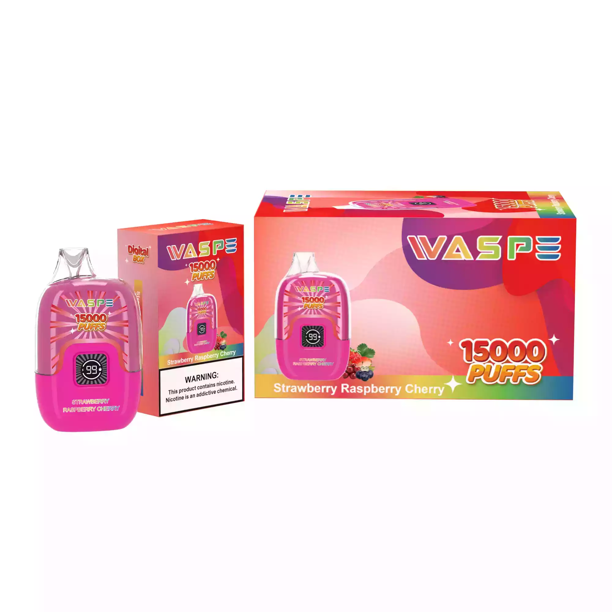 WASPE 15000 Puffs Digital Box Disposable Vape with LED Display (14) WASPE 15000 Puffs Digital Box Disposable Vape with LED Display (14)