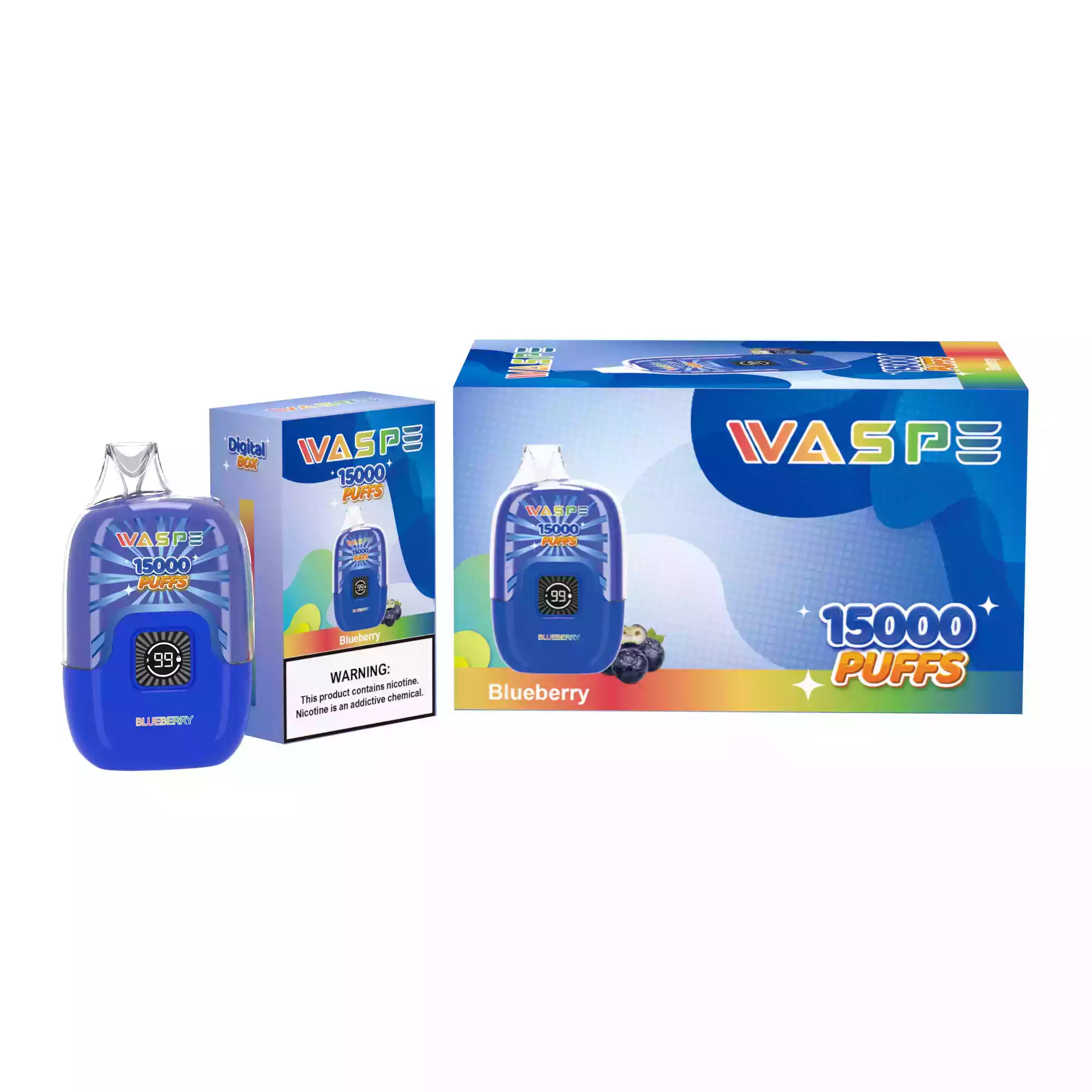 WASPE 15000 Puffs Digital Box Disposable Vape with LED Display (6) WASPE 15000 Puffs Digital Box Disposable Vape with LED Display (6)