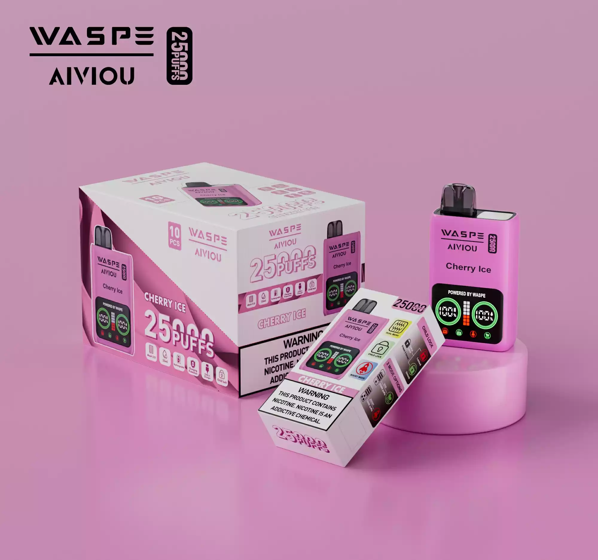WASPE 25000 Puffs Dual Mesh Box Disposable Vape with LED Display (22) WASPE 25000 Puffs Dual Mesh Box Disposable Vape with LED Display (22)