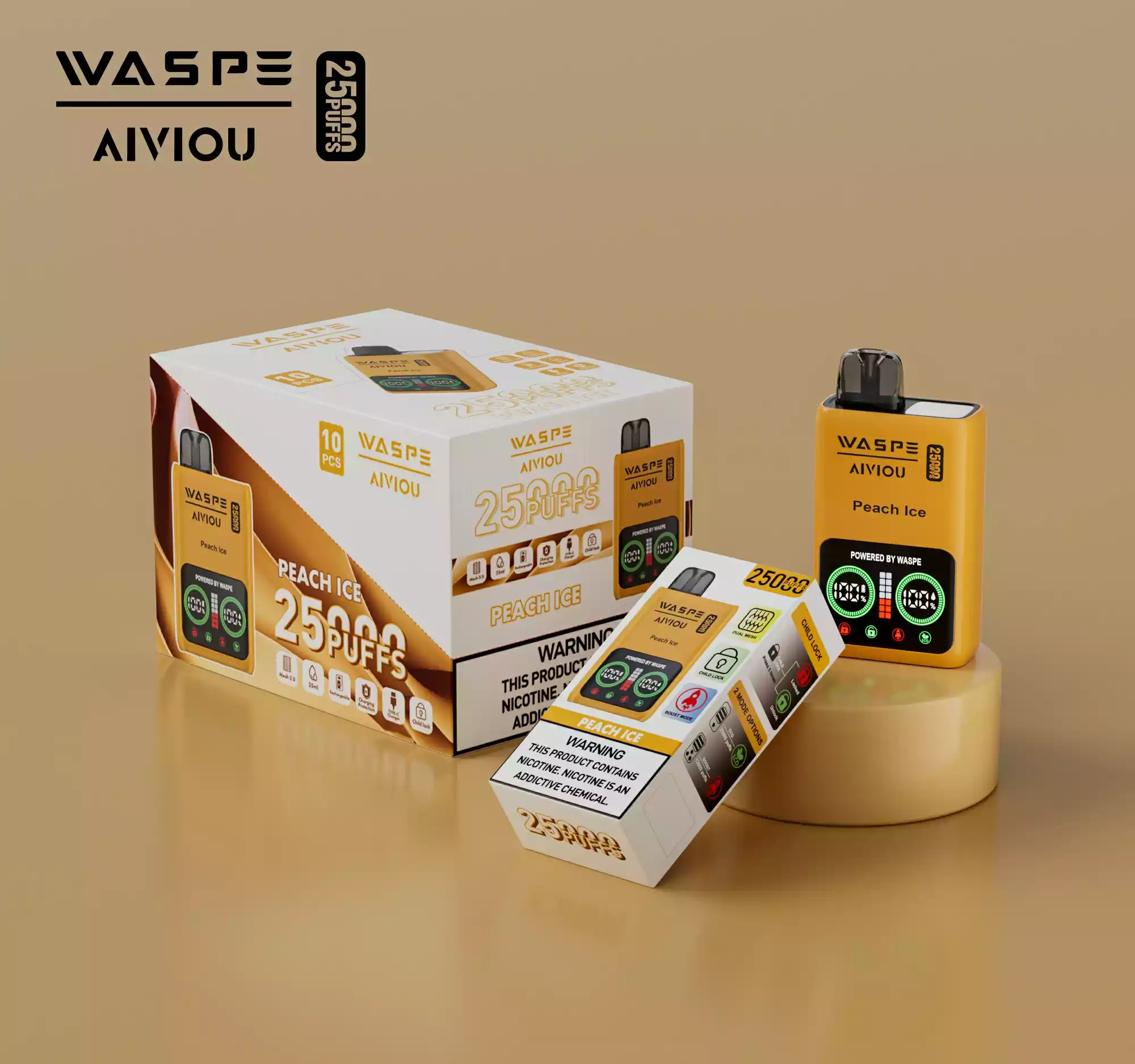 WASPE 25000 Puffs Dual Mesh Box Disposable Vape with LED Display (26) WASPE 25000 Puffs Dual Mesh Box Disposable Vape with LED Display (26)