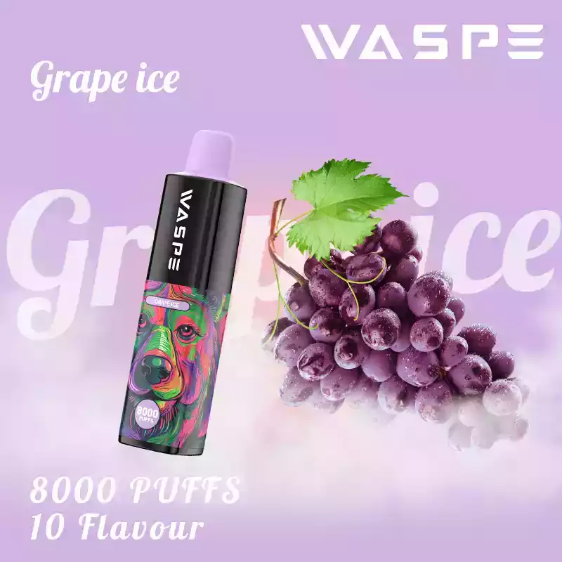 WASPE 8000 Puffs Disposable Vape with Mesh Coil and Premium E-liquid (18) WASPE 8000 Puffs Disposable Vape with Mesh Coil and Premium E-liquid (18)