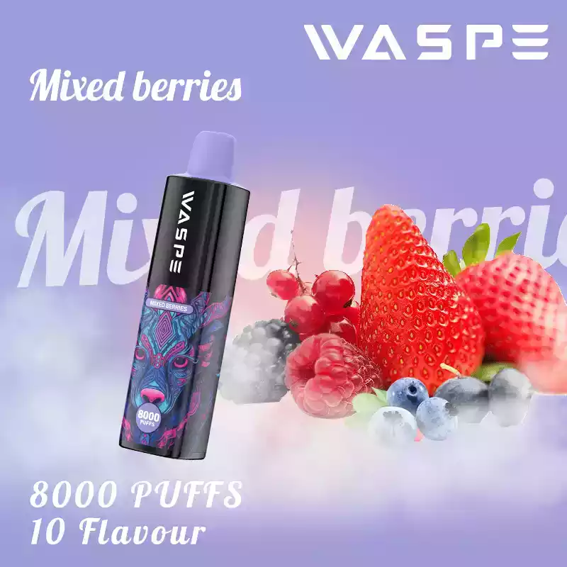 WASPE 8000 Puffs Disposable Vape with Mesh Coil and Premium E-liquid (21) WASPE 8000 Puffs Disposable Vape with Mesh Coil and Premium E-liquid (21)