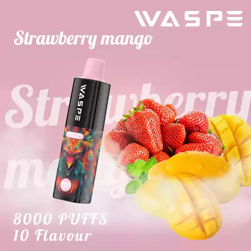WASPE 8000 Puffs Disposable Vape with Mesh Coil and Premium E-liquid (22) WASPE 8000 Puffs Disposable Vape with Mesh Coil and Premium E-liquid (22)